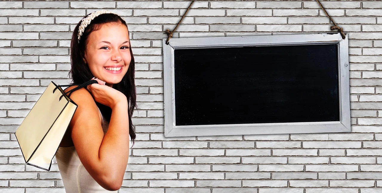 purchasing, shopping, woman, girl, customer, pocket, bag, wall, board, mockup, mock-up, business, retail trade, marketing. Customer segmentation best practices: a straight-talking guide